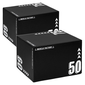 プライオボックス ソフト 3 in 1 プライオメトリクス ボックス 昇降台 ジャンプ台 ステップ台 体幹 トレーニング 50×60×75cm 2個セット 大きい幅広サイズ|筋トレグッズ|トレーニング