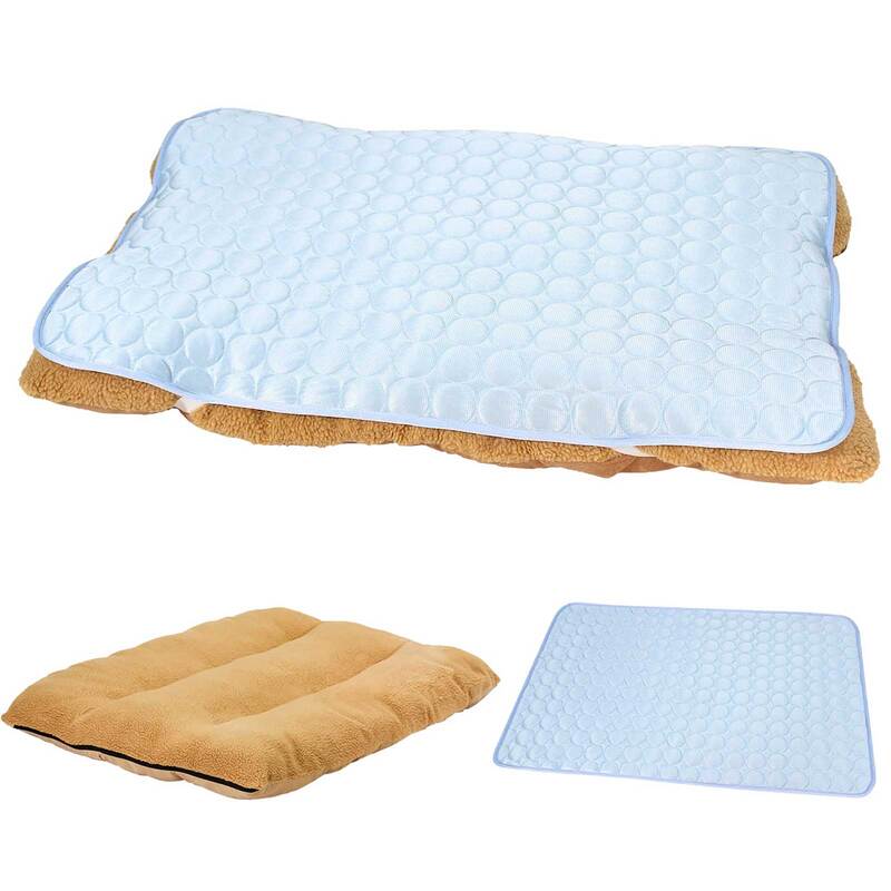 ペットベッド ラージマット ひんやりシーツ セット 犬 猫 ベッド ふわふわ 冬 クッション 洗える 洗濯 夏 冷感 メッシュ 通年 Lサイズ