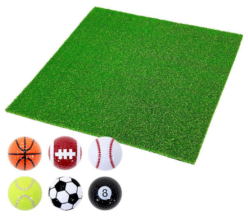 ゴルフマット 20mm ラフ芝 ゴルフ 練習 マット 100×100cm アイアン