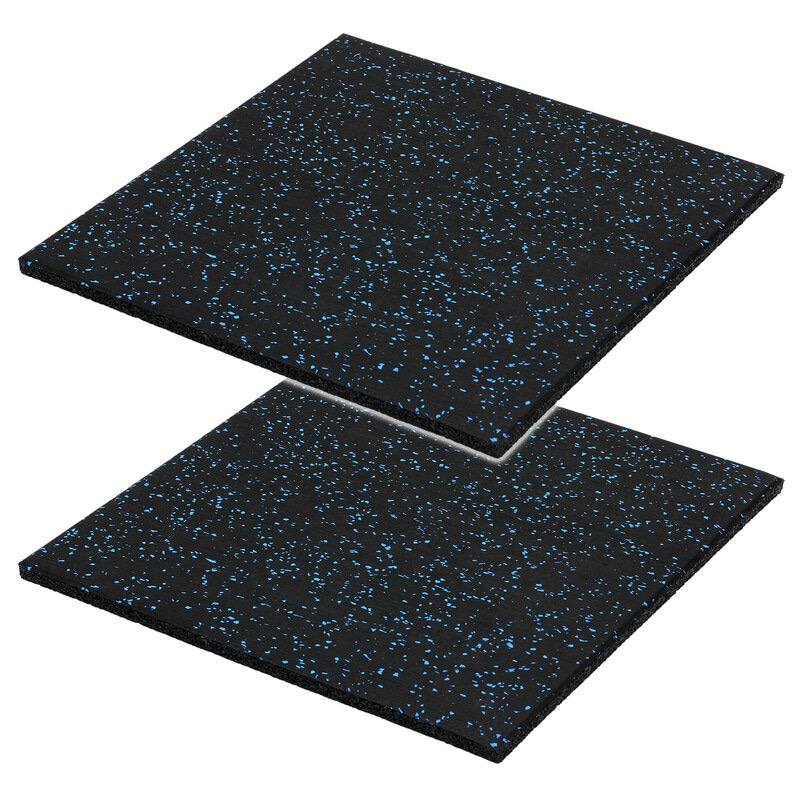 ゴム フロアマット ジムマット 25mm トレーニング マット 防音 防振 衝撃吸収 筋トレ ジム ラバーマット 床 防傷 プロ仕様 50×50cm 2枚セット