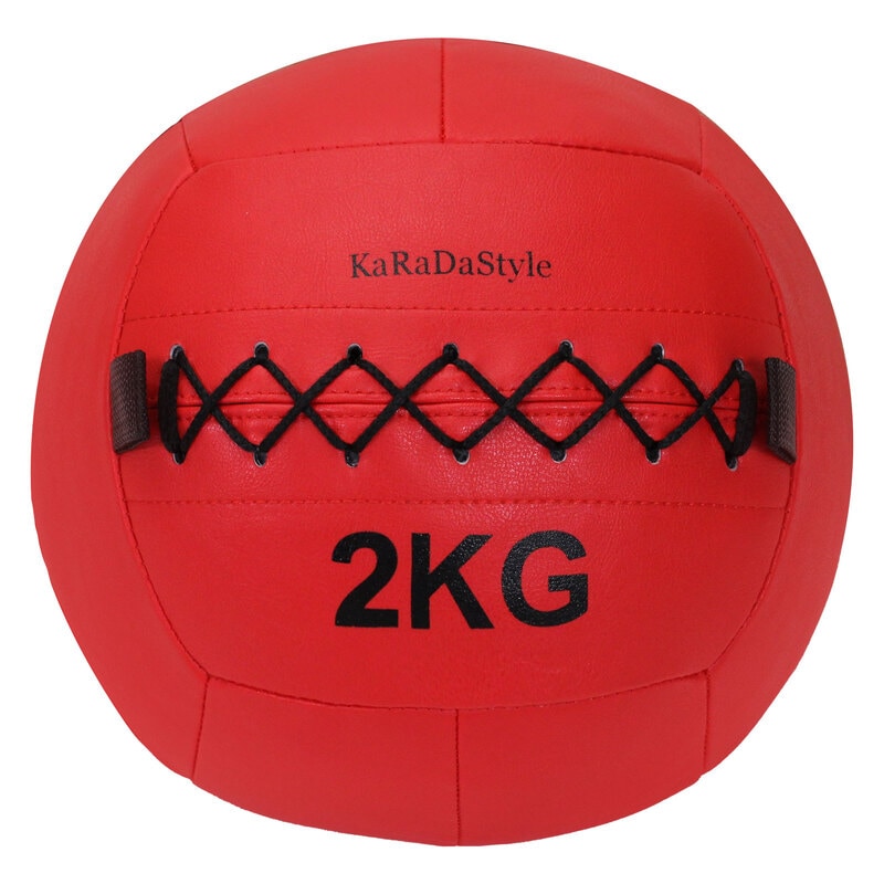 メディシンボール 2kg ソフト ウォールボール 体幹 トレーニング エクササイズ 有酸素運動 重り ウェイト 筋トレ ボール 陸上 球技 フィットネス 筋トレ器具 ジム KaRaDaStyle