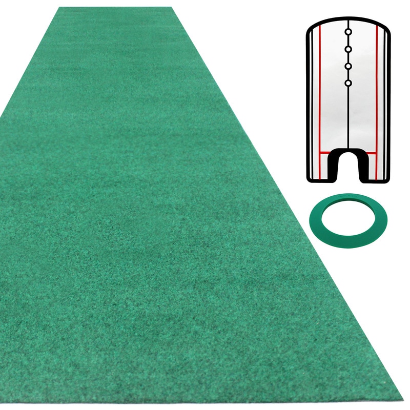 パターマット 3m ゴルフ パター 練習 マット 室内 静音 ゴルフマット ベント 芝 パッティング パター練習 パット練習 絨毯 カーペット 300×50cm Jシリーズ パッティングミラー パターカップ MSセット