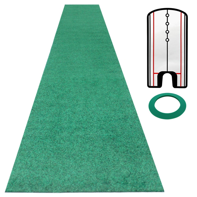 パターマット 3m ゴルフ パター 練習 マット 室内 静音 ゴルフマット ベント 芝 パッティング パター練習 パット練習 絨毯 カーペット 300×30cm Jシリーズ パッティングミラー パターカップ MSセット