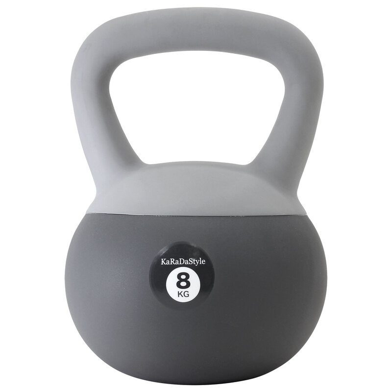 ケトルベル ソフトタイプ 8kg ワイドハンドル 握りやすいグリップ トレーニング ソフトケトルベル 器具 ウエイト 体幹 持久力 筋肉 筋トレ バランス エクササイズ 自宅 ジム ソフト やわらか素材 防傷 PVC