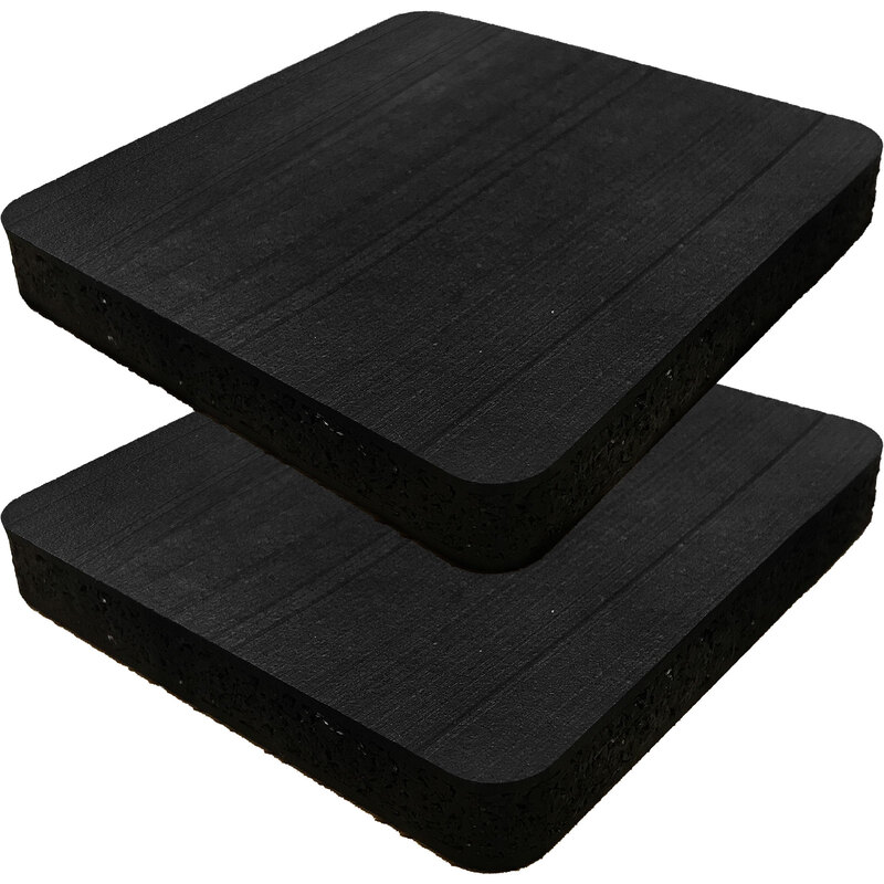 トレッドミル マット 防振 防音 ゴム マット ゴムパッド クッション パワーラック ウェイトマシン ピアノ スピーカー用 床 傷つき防止 15cm角 15mm厚 2枚セット