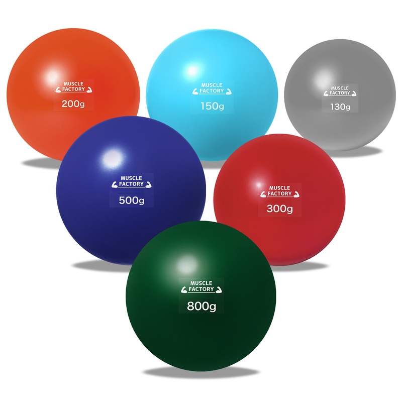 トレーニング ボール 野球 練習用 ボール ウエイトボール ソフトボール バッティング 練習 サンドボール プアボール メディシンボール 体幹 強化 瞬発力 筋トレ リハビリ スポーツ 130g 150g 200g 300g 500g 800g (6種セット/A)