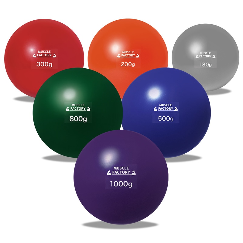 トレーニング ボール 野球 練習用 ボール ウエイトボール ソフトボール バッティング 練習 サンドボール プアボール メディシンボール 体幹 強化 瞬発力 筋トレ リハビリ スポーツ 130g 200g 300g 500g 800g 1000g (6種セット/C)