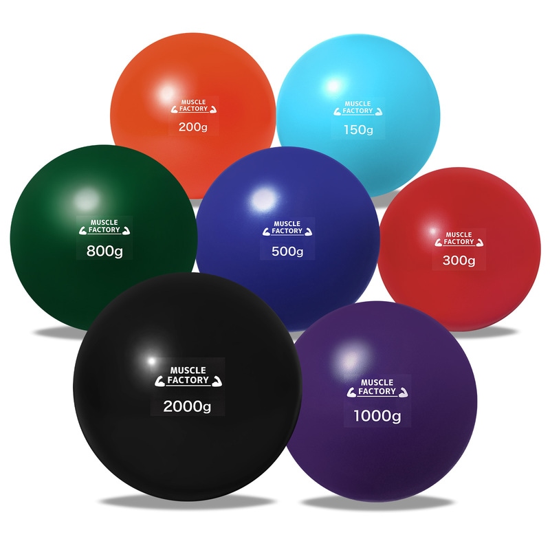 トレーニング ボール 野球 練習用 ボール ウエイトボール ソフトボール バッティング 練習 サンドボール プアボール メディシンボール 体幹 強化 瞬発力 筋トレ リハビリ スポーツ 150g 200g 300g 500g 800g 1000g 2000g (7種セット/E)