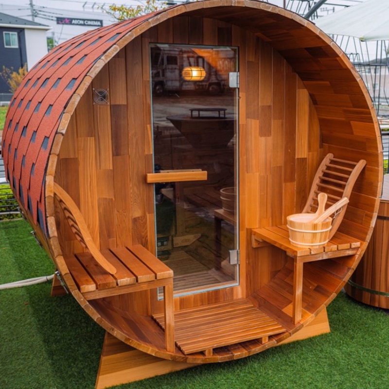 ☆本格☆家庭用木製バレルサウナ本体【70万円】