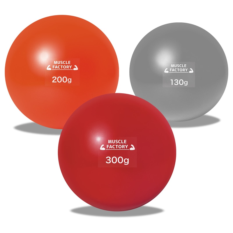 トレーニング ボール 野球 練習用 ボール ウエイトボール ソフトボール バッティング 練習 サンドボール プアボール メディシンボール 体幹 強化 瞬発力 筋トレ リハビリ スポーツ 130g 200g 300g (3種セット/C)