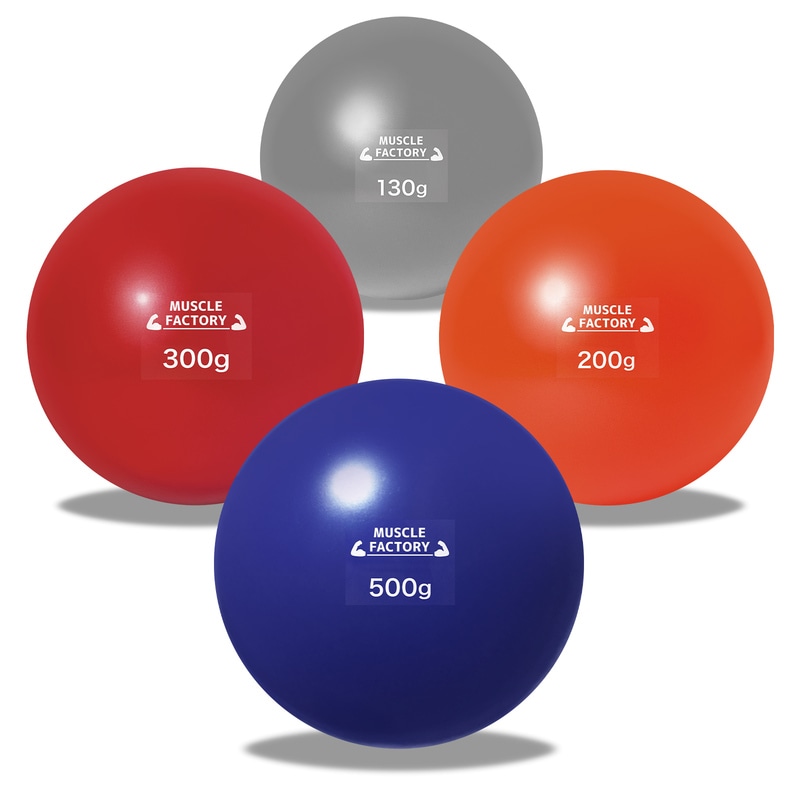 トレーニング ボール 野球 練習用 ボール ウエイトボール ソフトボール バッティング 練習 サンドボール プアボール メディシンボール 体幹 強化 瞬発力 筋トレ リハビリ スポーツ 130g 200g 300g 500g (4種セット/C)