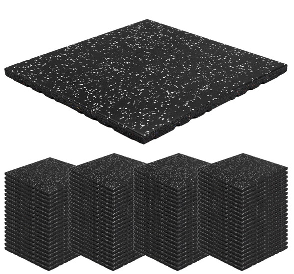 ゴムマット ジムマット 20mm 防音 防振 床 ホームジム 筋トレ マット ダンベルマット トレーニングマット ジム フロアマット 衝撃吸収 ラバーマット gym mat 50角 80枚セット
