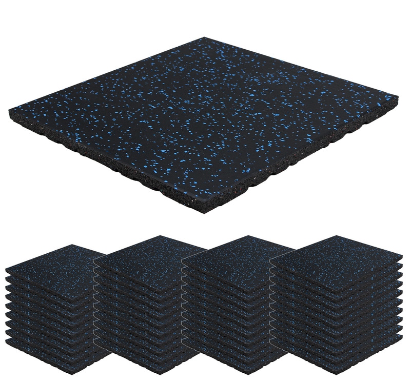 ゴムマット ジムマット 25mm 防音 防振 床 ホームジム 筋トレ マット ダンベルマット トレーニングマット ジム フロアマット 衝撃吸収 ラバーマット gym mat 50角 40枚セット