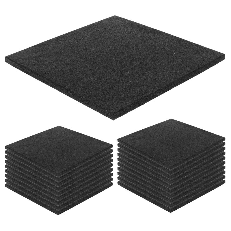 ゴムチップマット ジム マット 25mm 50×50cm 20枚セット ゴム フロアマット 防音 衝撃吸収 筋トレ トレーニングマット ラバーマット 重量器具 ダンベル バーベル フィットネス