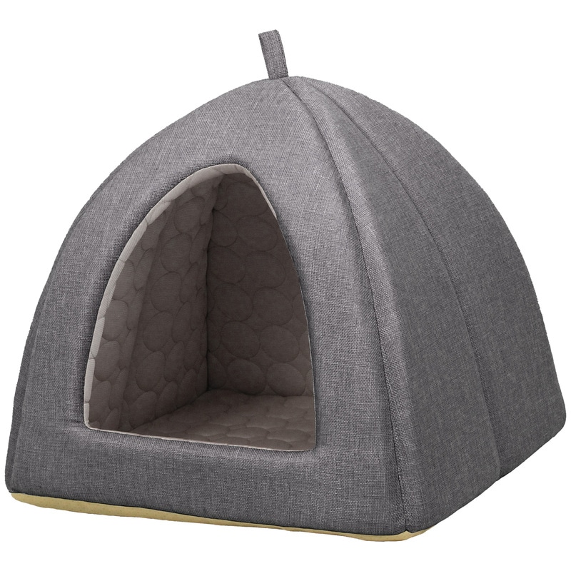 ペットベッド ひんやり 夏 洗える 犬 猫 ベッド ペット クール マット ドーム型 テント ハウス ねこ いぬ 冷感 おしゃれ ピラミッドハウス 夏用 XLサイズ
