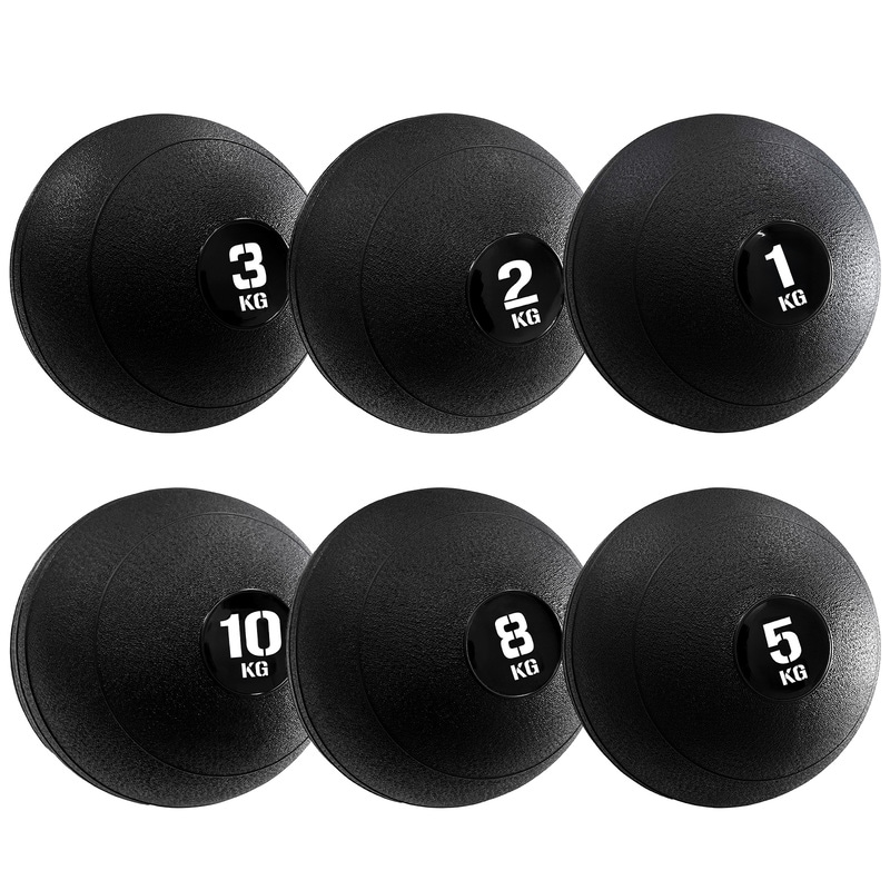 メディシンボール 1kg 2kg 3kg 5kg 8kg 10kg スラムボール ウェイトボール 体幹 トレーニング 筋トレ エクササイズ 跳ねない 非バウンド ソフト PVC ボール 6種セット