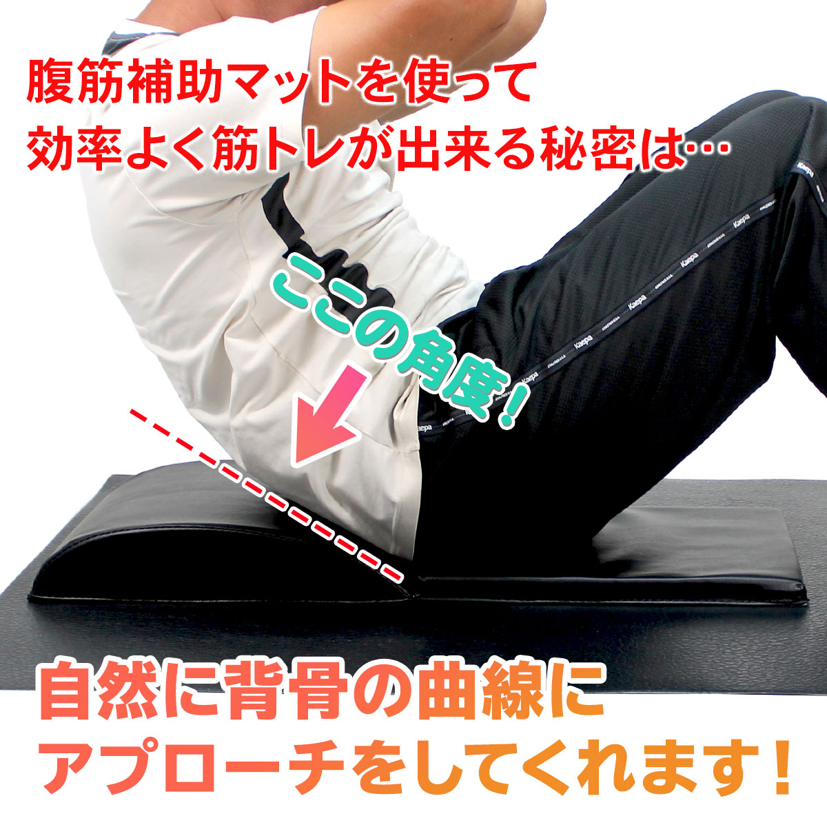 折りたたみ 腹筋 マット アブマット 補助 トレーニング サポート