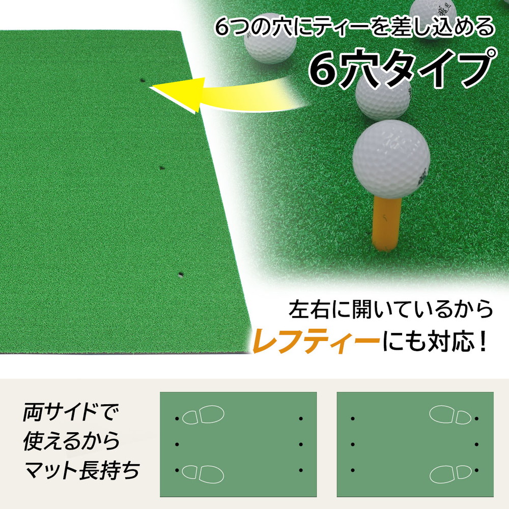 本格派 ゴルフマット ゴルフ 練習用 マット 大型 人工芝 プロ 家庭用