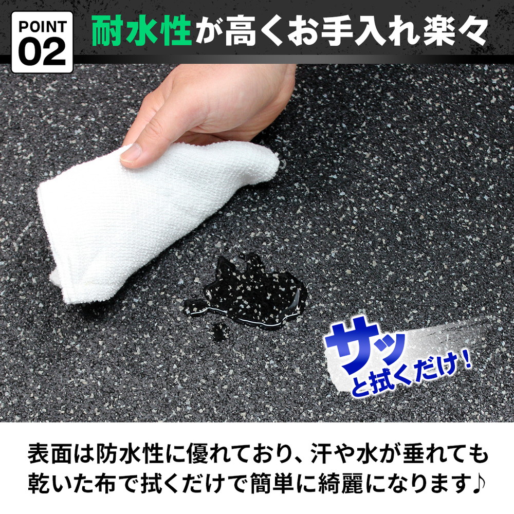 ゴムチップマット ジム マット 25mm ゴム フロアマット 防音 衝撃吸収