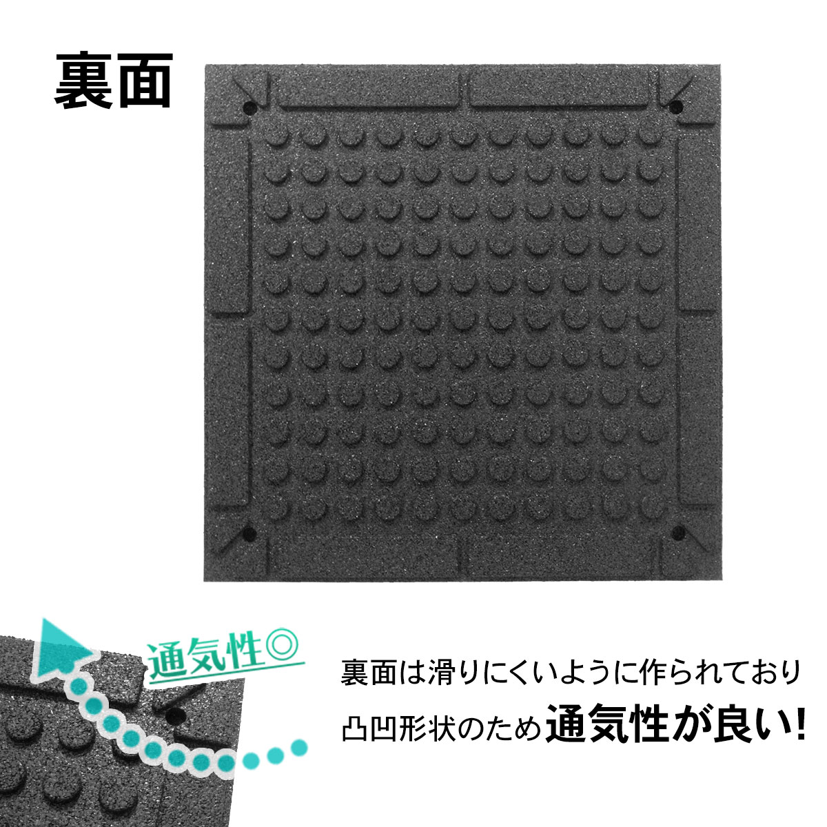 ゴムチップマット ジム マット トレーニング 筋トレ 重量器具 フロアマット 厚さ25mm サンプル