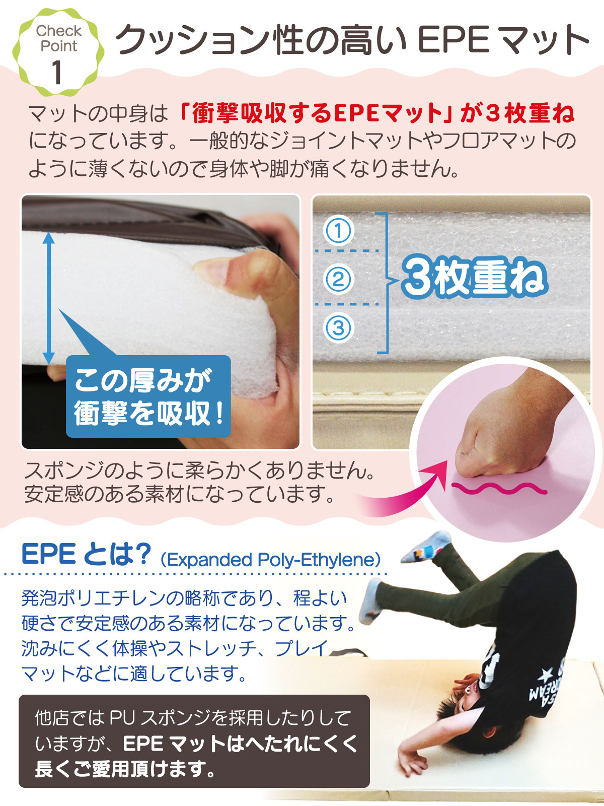 訳あり】 体操 マット 折りたたみ リングフィット 運動 プレイマット 
