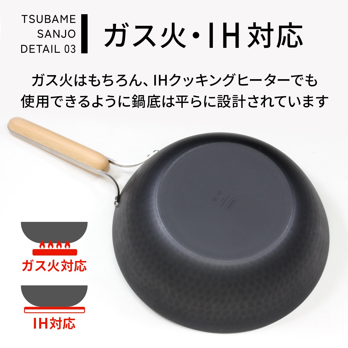 ガス火、新品 IH対応 ロイヤルエイト　中華鍋 フライパン　31cm@ ガス火、新品 IH対応 ロイヤルエイト 中華鍋 フライパン 31cm@