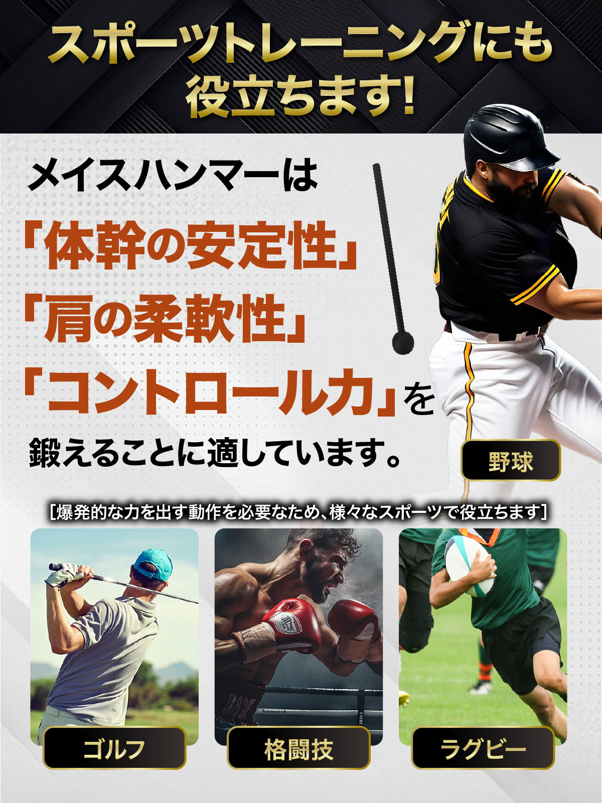 メイスハンマー 10kg ハンマー トレーニング ワークアウト