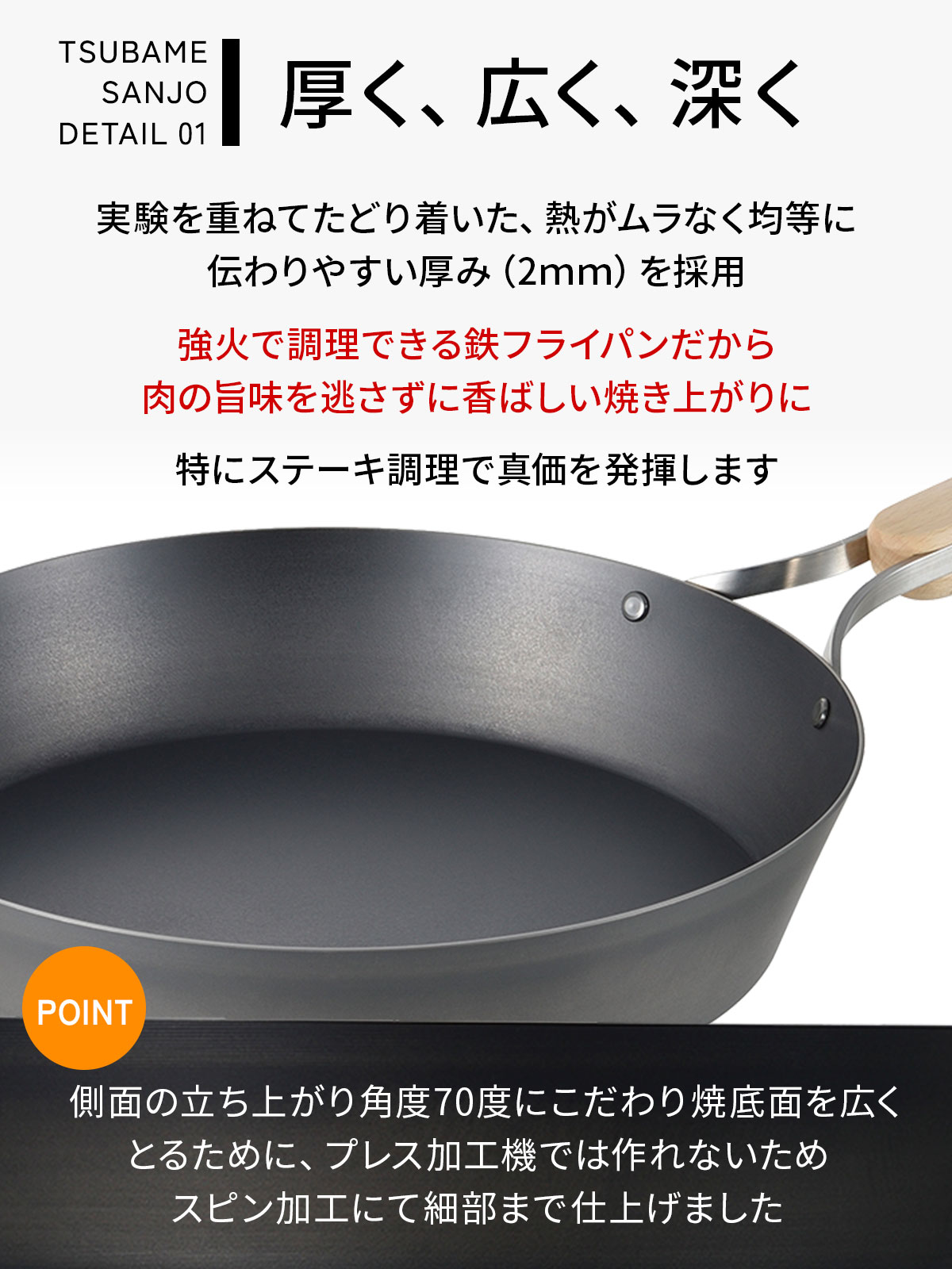 送料無料】 鉄 フライパン 22cm 燕三条 母の日 結婚祝い 《IH・ガス両 