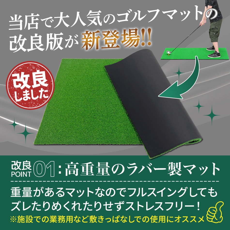 芝マット ラバーマット ゴルフマット 練習 マット 野球 ゴルフ テニス 