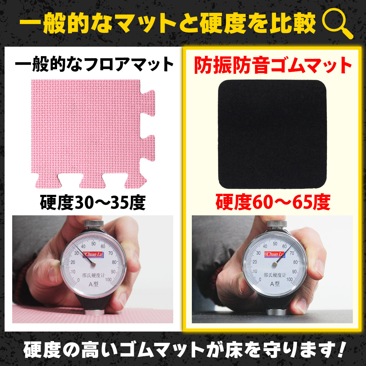 トレッドミル マット 防振 防音 ゴム マット ゴムパッド クッション