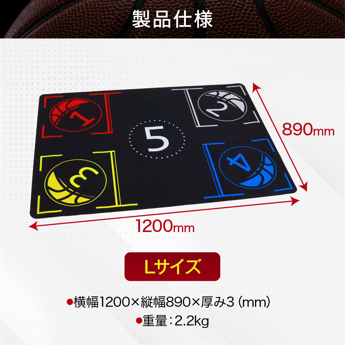 バスケ マットm 練習 ドリブル 室内 滑り止め 防音 トレーニング