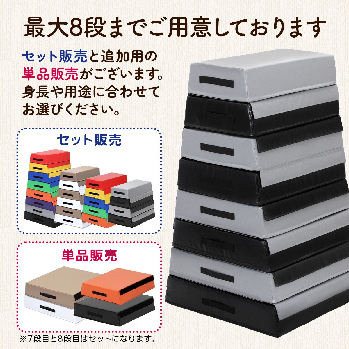 お値下げ！園児小学生用☆本物カラフル跳び箱5段 跳び箱 カラフルタイプ ライン入り 保育園児 幼児園児 小学校低学年