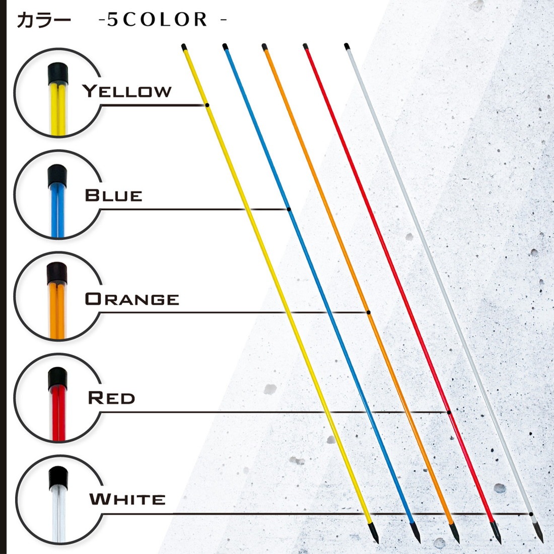 アライメントスティック ゴルフ 練習 ゴルフ練習用品 ターゲットライン ゴルフコンパス アドレスポジション セットアップ スイング 素振り ライ角 トレーニング キャップ golf 100cm ケース付き 2本セット