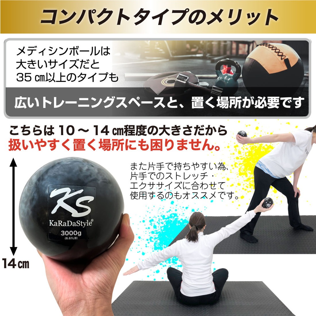 メディシンボール 2kg コンパクトタイプ ソフト ウォールボール 体幹