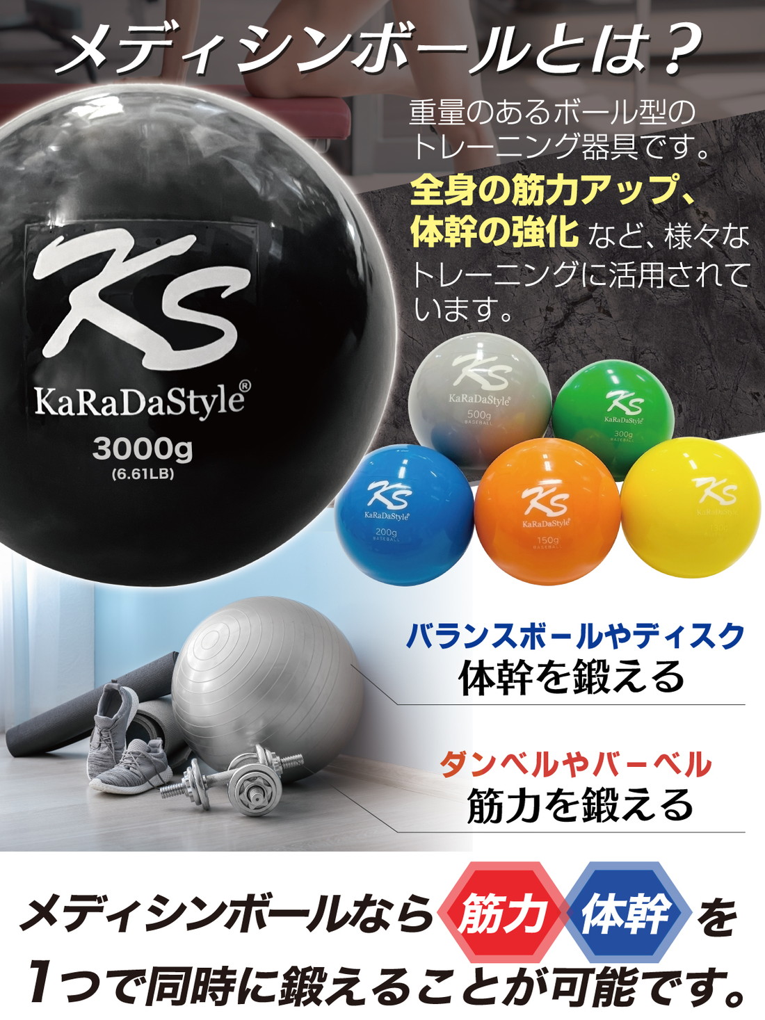 メディシンボール 3kg コンパクトタイプ ソフト ウォールボール