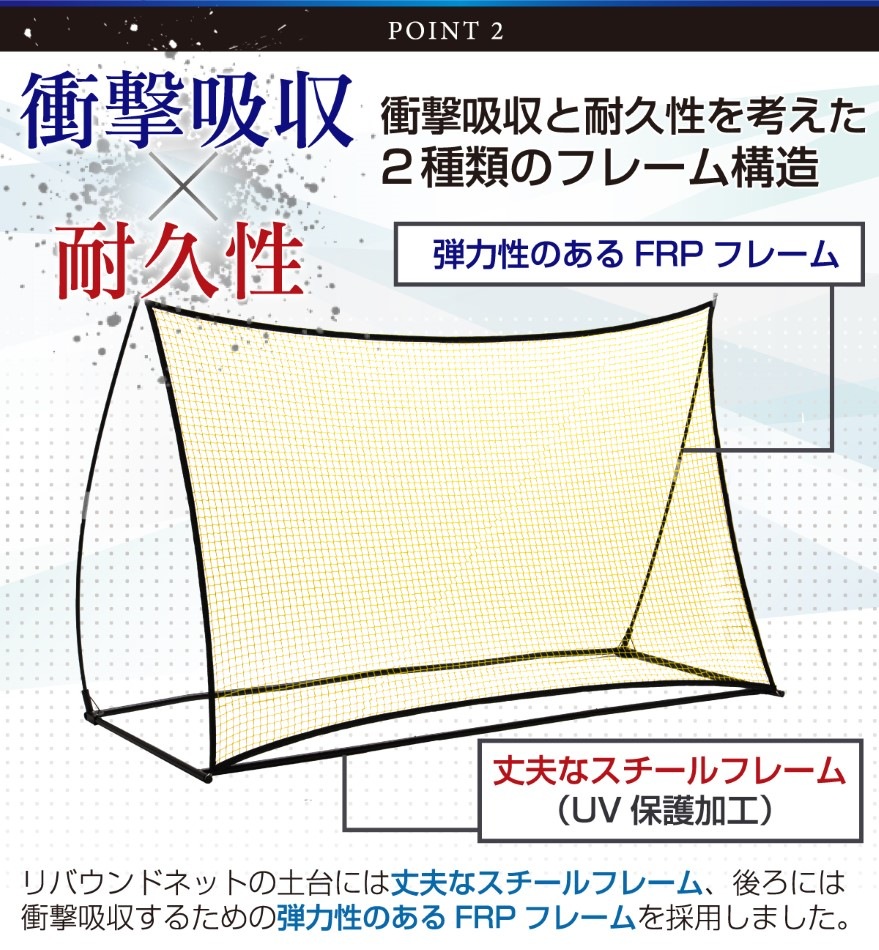 リバウンドネット サッカー 大型 室内 屋外兼用 リバウンダー