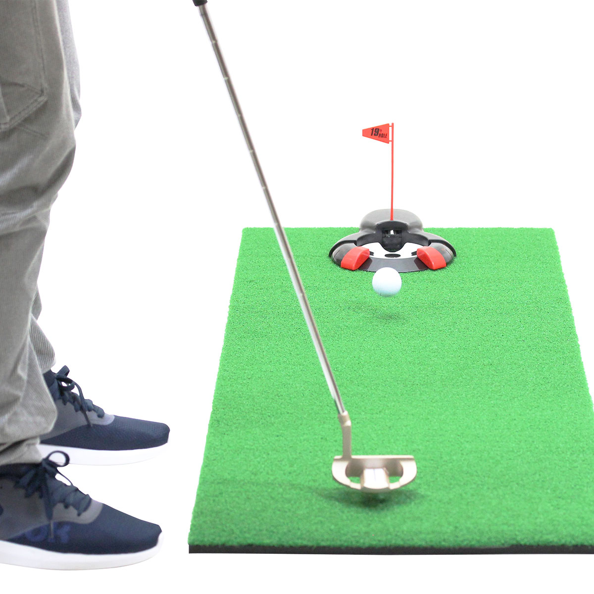 パターカップ 自動返球 ゴルフ カップ パッティング 練習 電動 自動