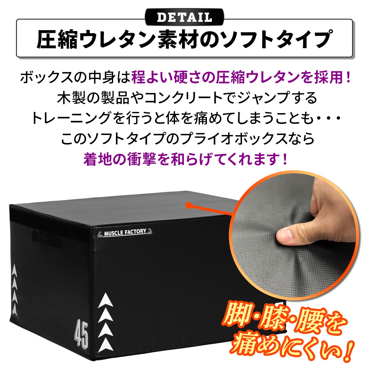 ジョイント式 プライオボックス ソフト プライオメトリクス ボックス