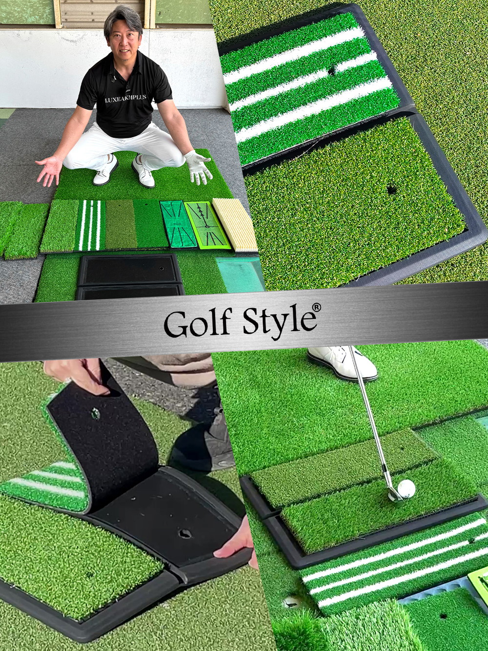 GolfStyle バンカーマット 2WAY ゴルフ ショットマット バンカー
