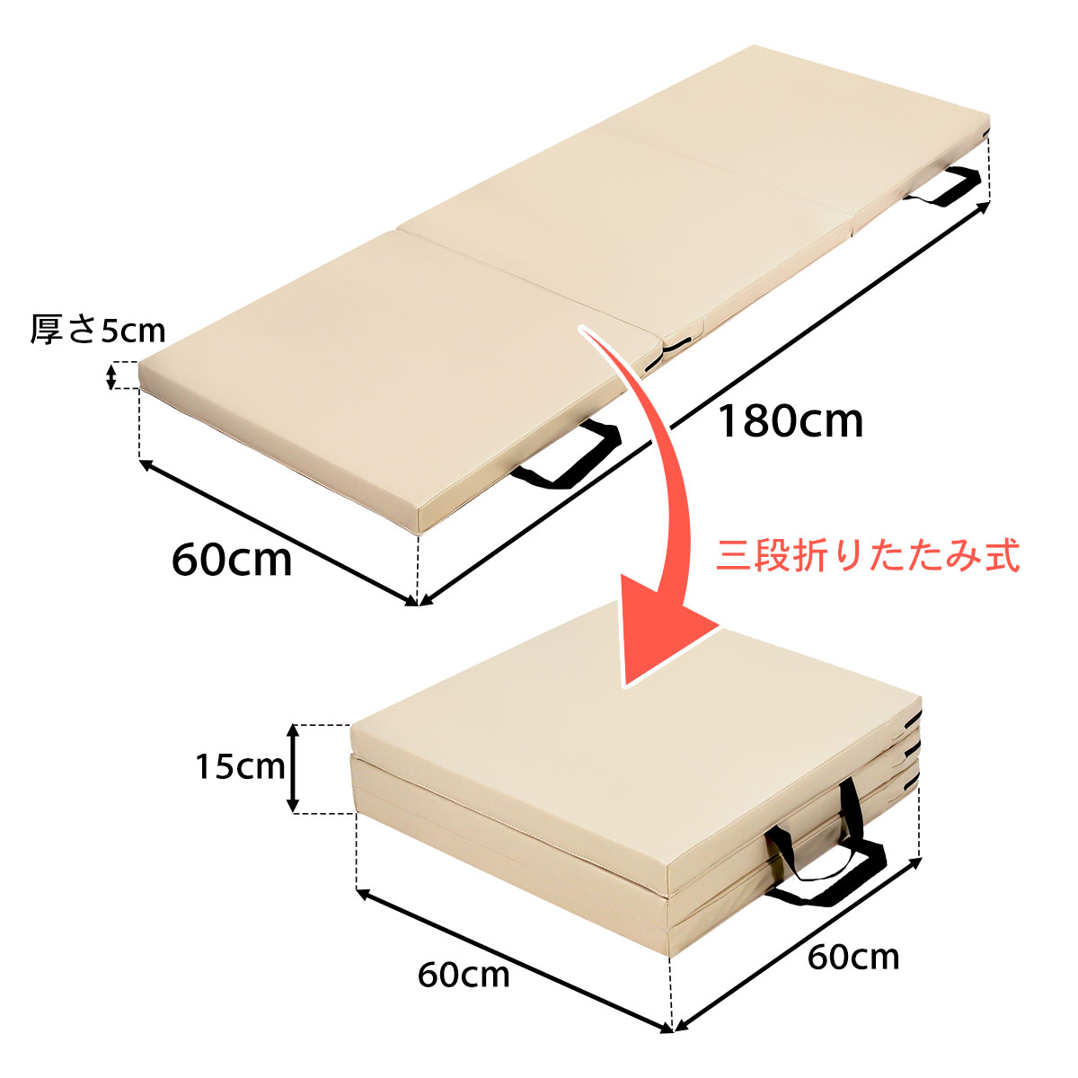 【訳あり】 体操 マット 折りたたみ リングフィット ストレッチ エクササイズ トレーニング 鉄棒 運動 子供 プレイマット ヨガマット スポーツマット 防音 家庭用 180×60×5cm
