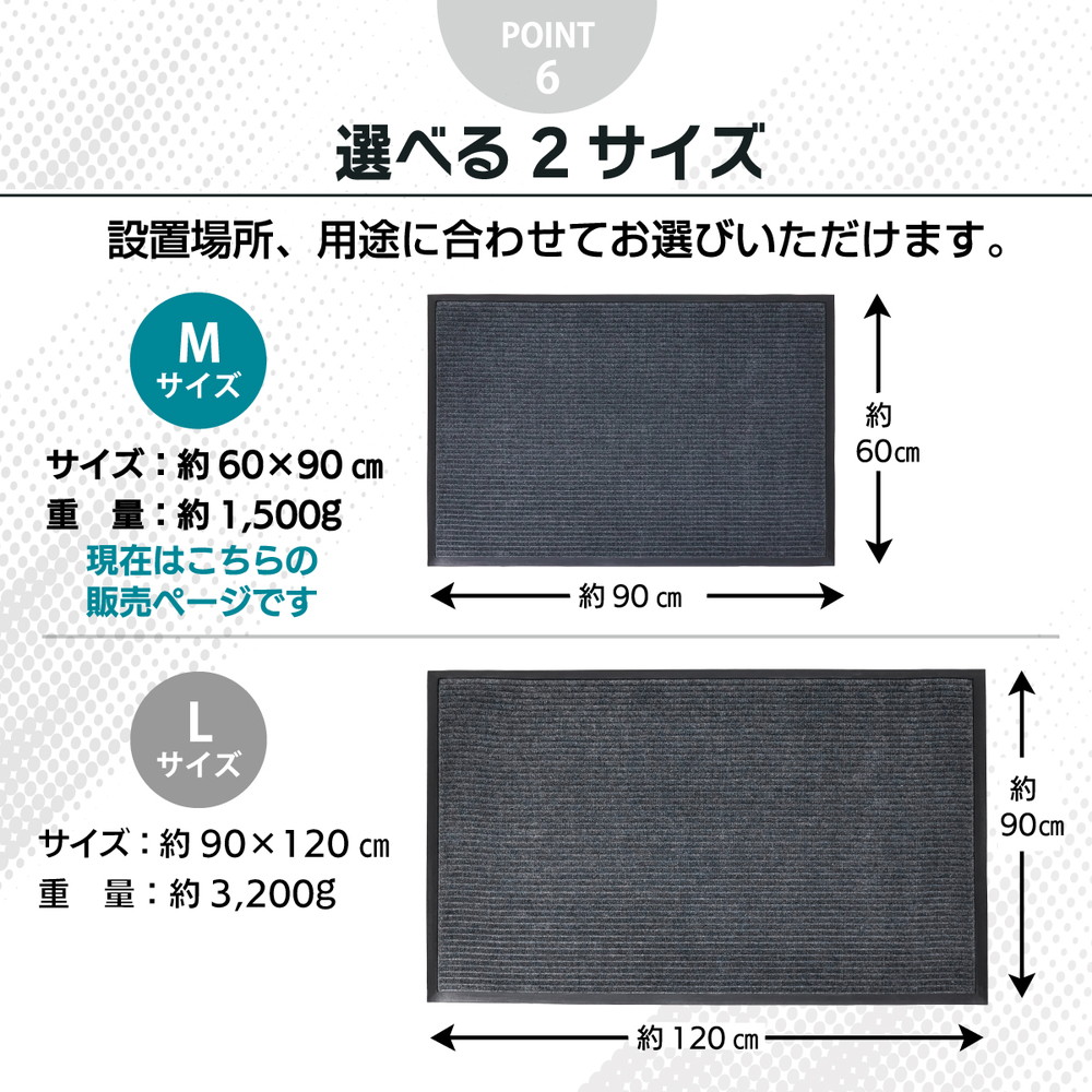 玄関マット 60×90cm 泥落としマット 業務用 家庭用 薄型 滑り止め 水洗いOK ドアに干渉しにくい おしゃれ 屋外 屋内 エントランスマット