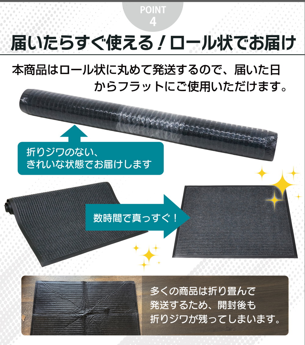 玄関マット 60×90cm 泥落としマット 業務用 家庭用 薄型 滑り止め 水洗いOK ドアに干渉しにくい おしゃれ 屋外 屋内 エントランスマット