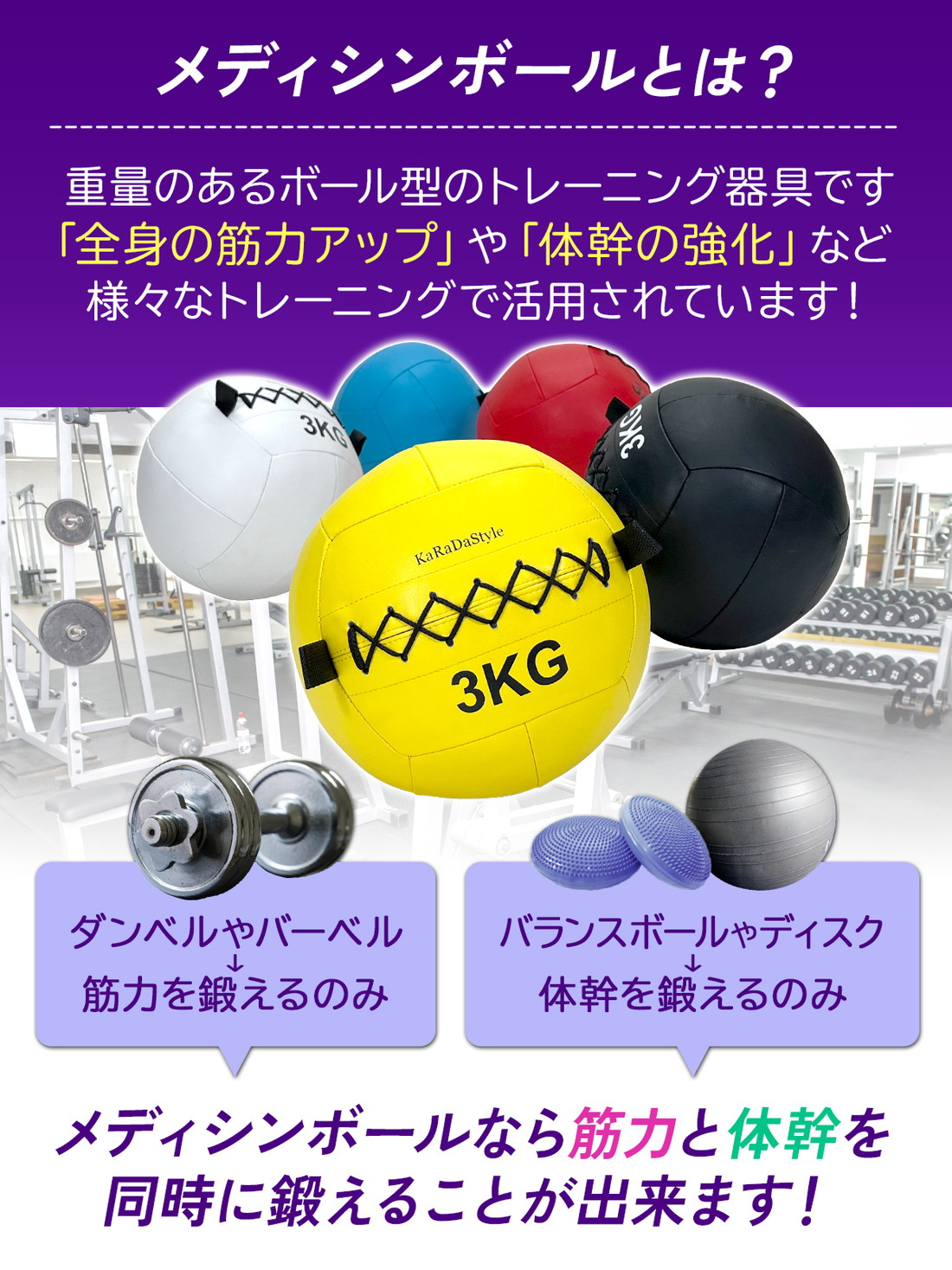 メディシンボール 2kg ソフト ウォールボール 体幹 トレーニング