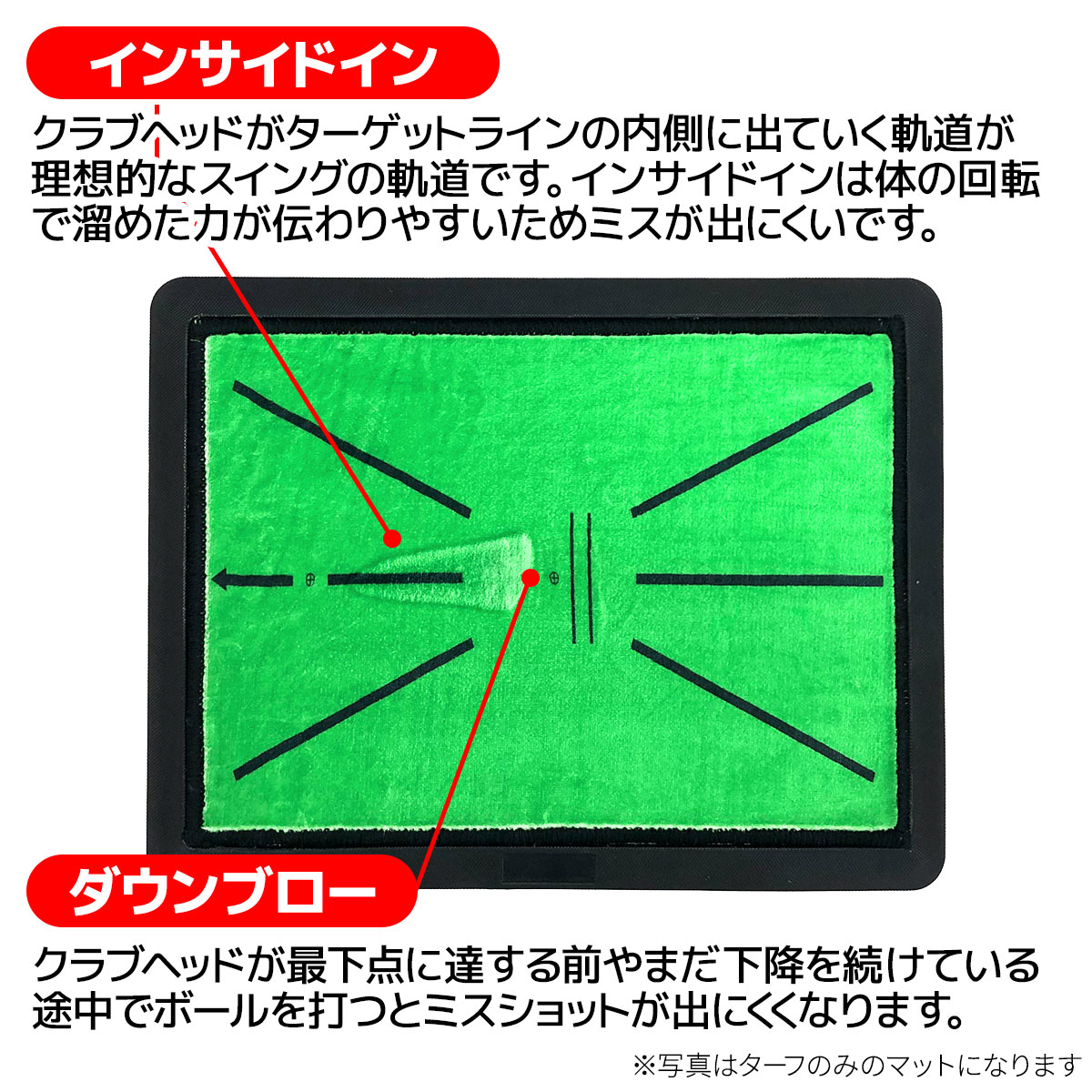 【父の日】 ゴルフセット ギフト プレゼント ゴルフ 練習 マット 34×44cm 人工芝 ターフ 確認 2WAY 素振り スイング 練習用 ボール ゴムティー