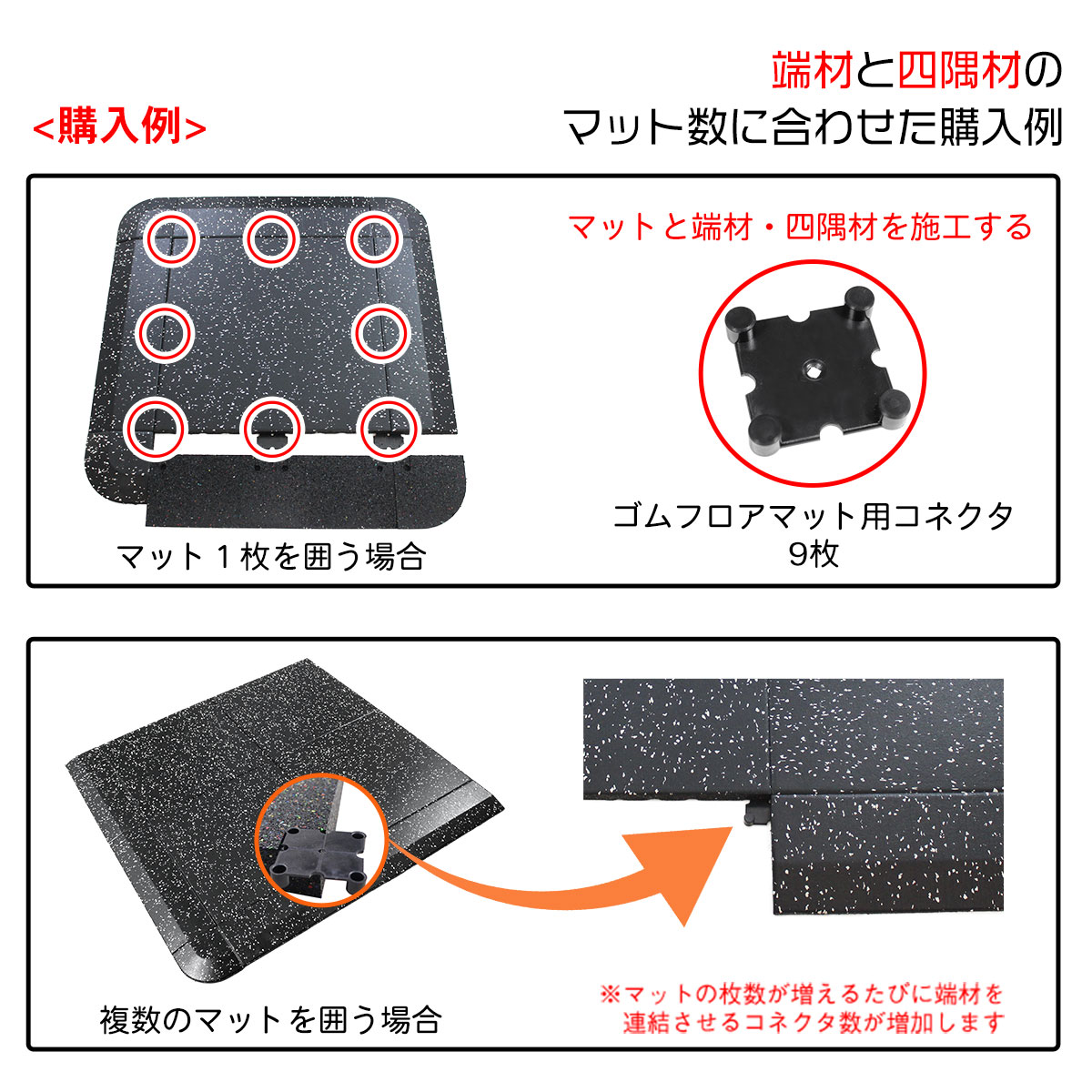 コネクター KSゴムフロアマット 専用 対応 連結材