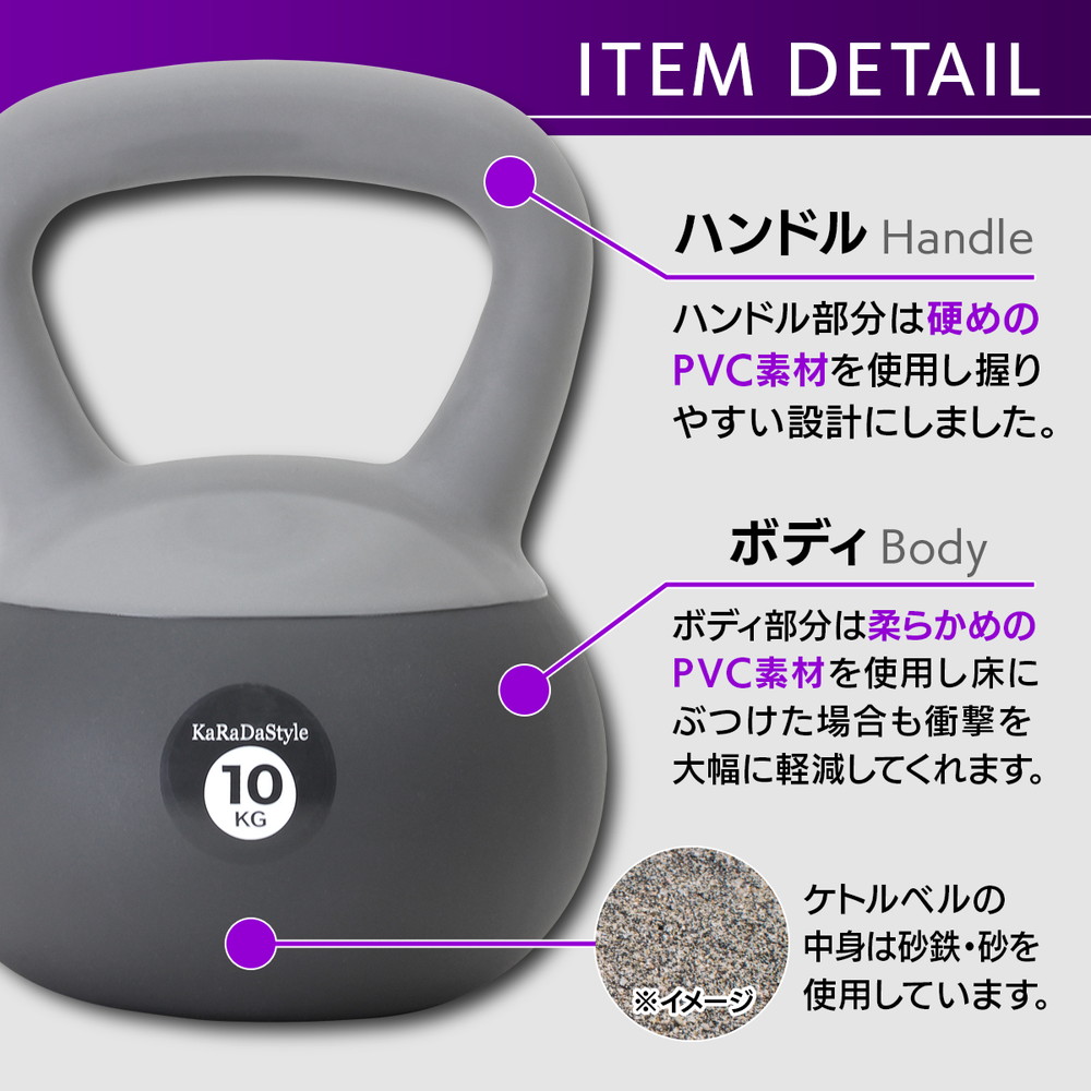 ケトルベル ソフトタイプ 2kg 4kg 6kg 8kg 10kg 12kg 14kg 16kg 8種