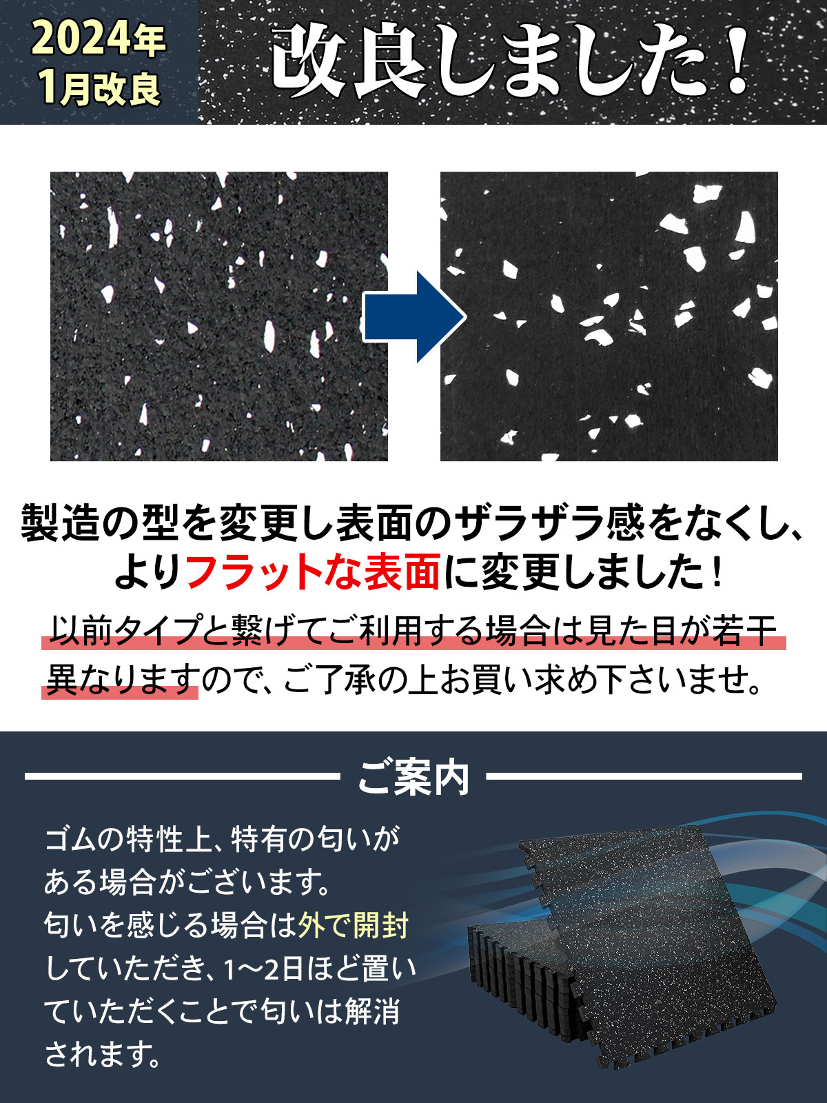 ホームジム フロアマット 厚さ1cm ジム 防音 ゴム マット 衝撃吸収 振動吸収 ジョイントマット トレーニング エクササイズ 筋トレ 60×60cm 8枚セット
