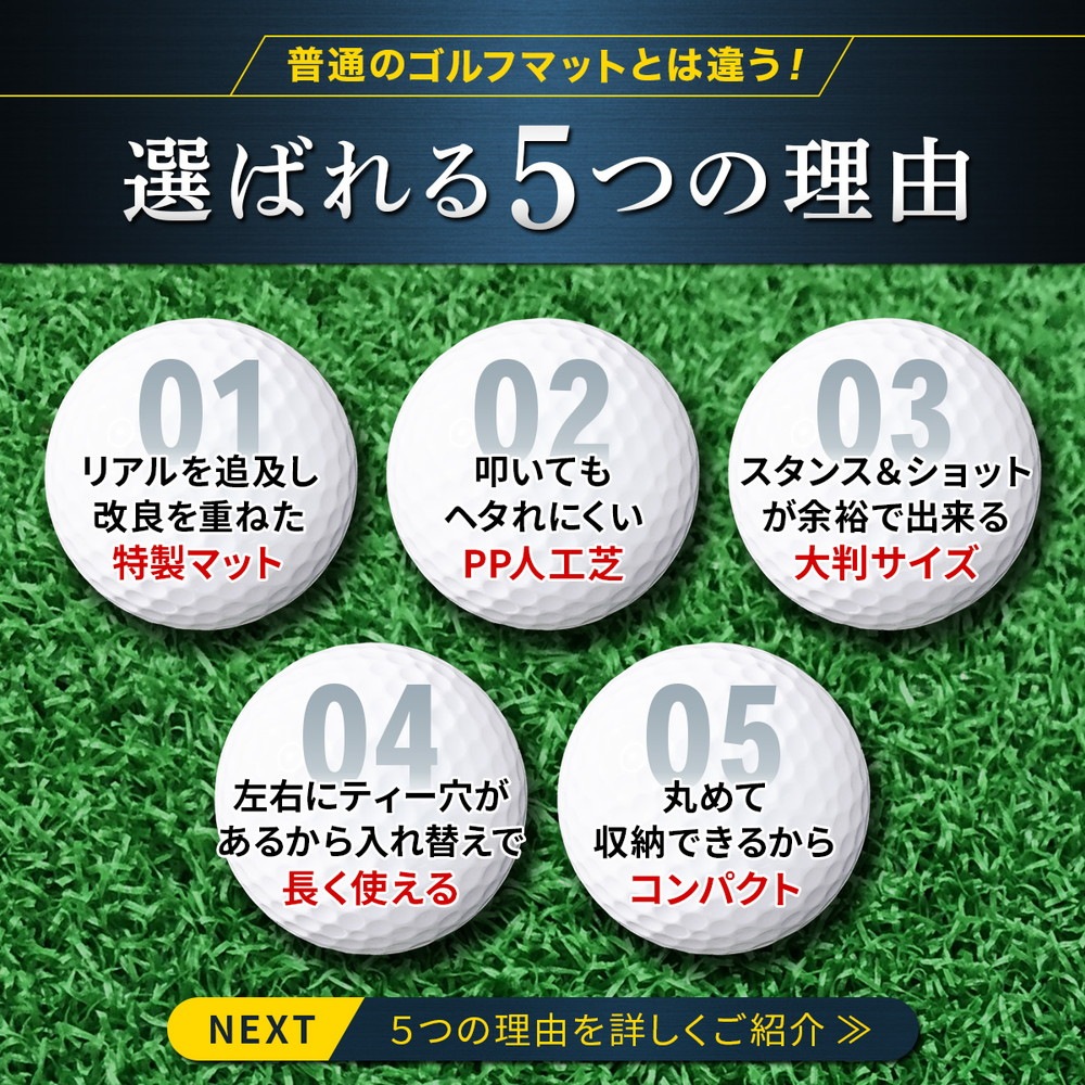 ゴルフマット 大型 ゴルフ 練習 マット 素振り ドライバー スイング パター 練習器具 室内 屋外 人工芝 SBR 100×150cm 単品