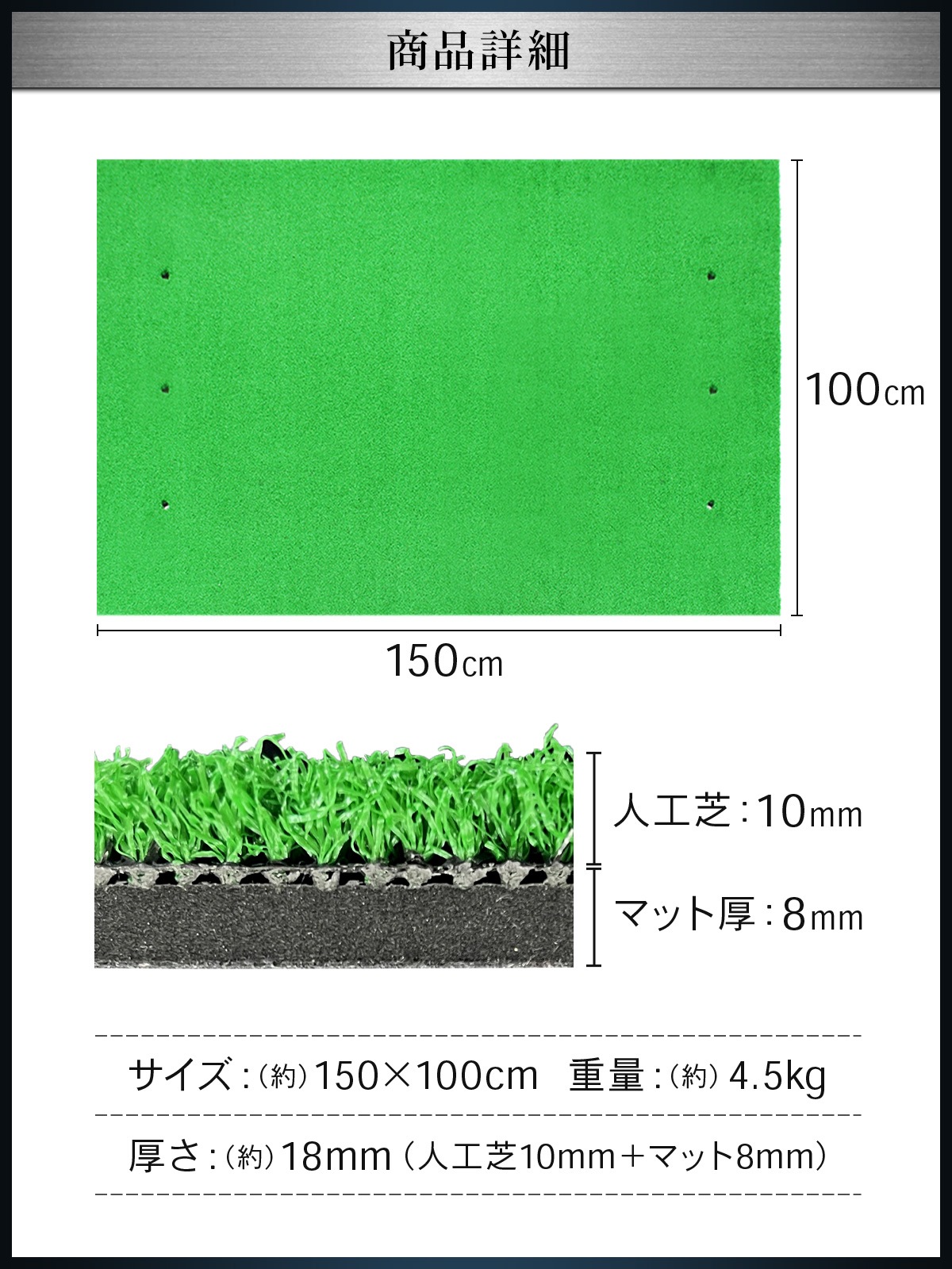 Golf Style ゴルフマット 大型 ゴルフ 練習 マット 素振り