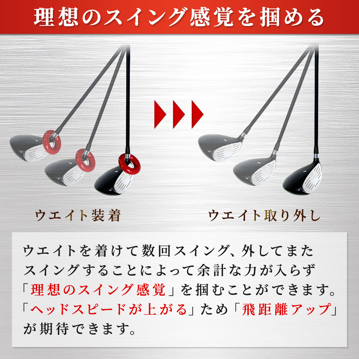 ゴルフ ウエイトリング ウエイトアップ 鉛 重り 140g ゴム 加重リング 素振り ストレッチ ウォームアップ ドライバー クラブ スイング練習用具 ゴルフ練習用具 単品
